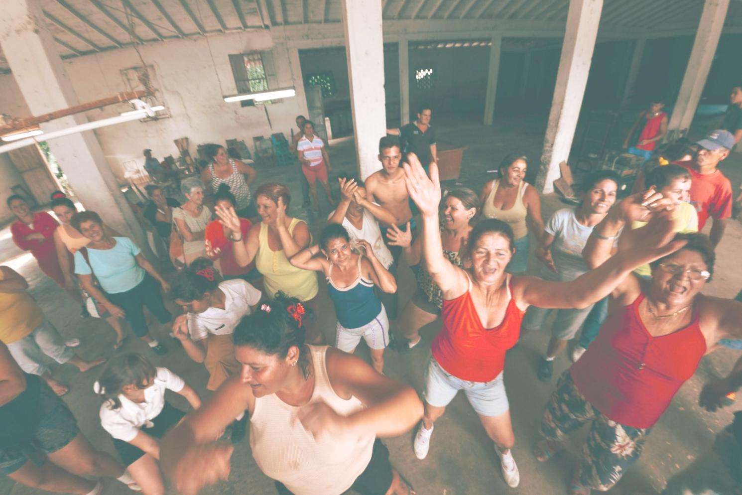 Fortgeschrittene Tänzer beim Training